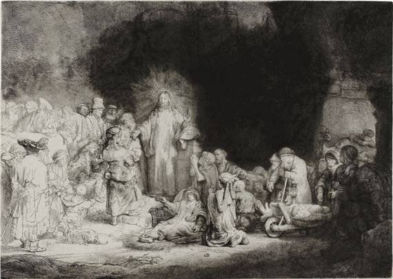 The Hundred Guilder Print - Rembrandt van Rijn