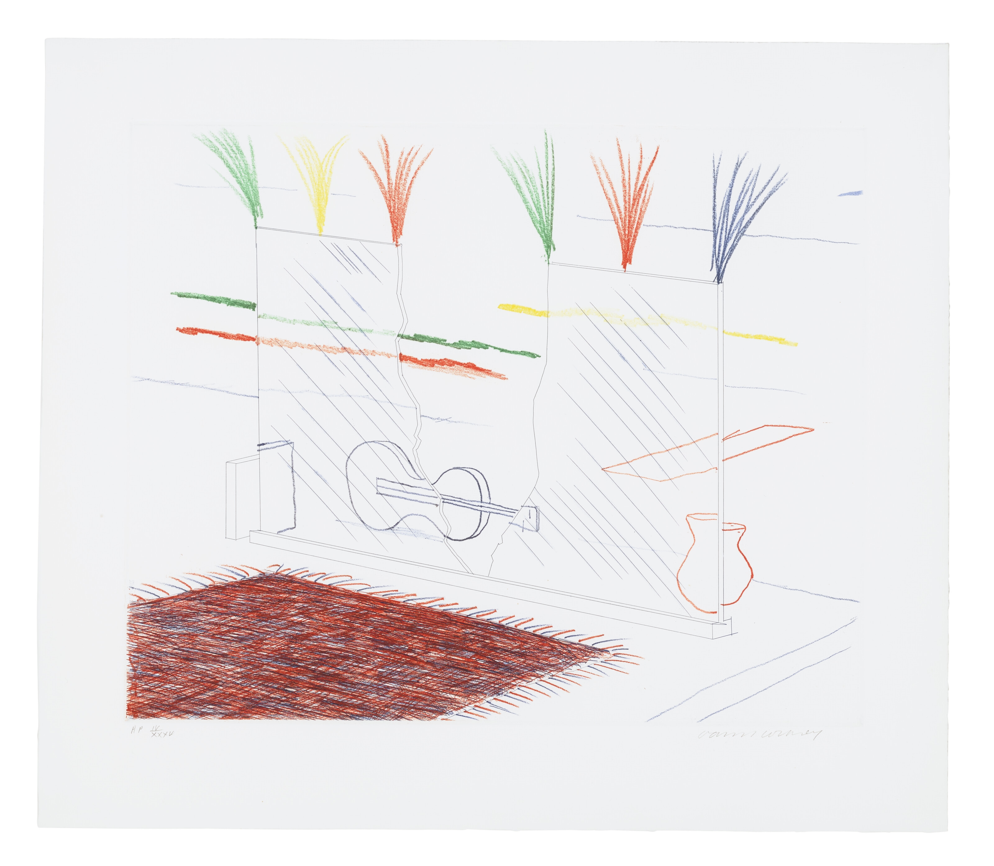 David Hockney | The Blue Guitar: ten prints | MutualArt