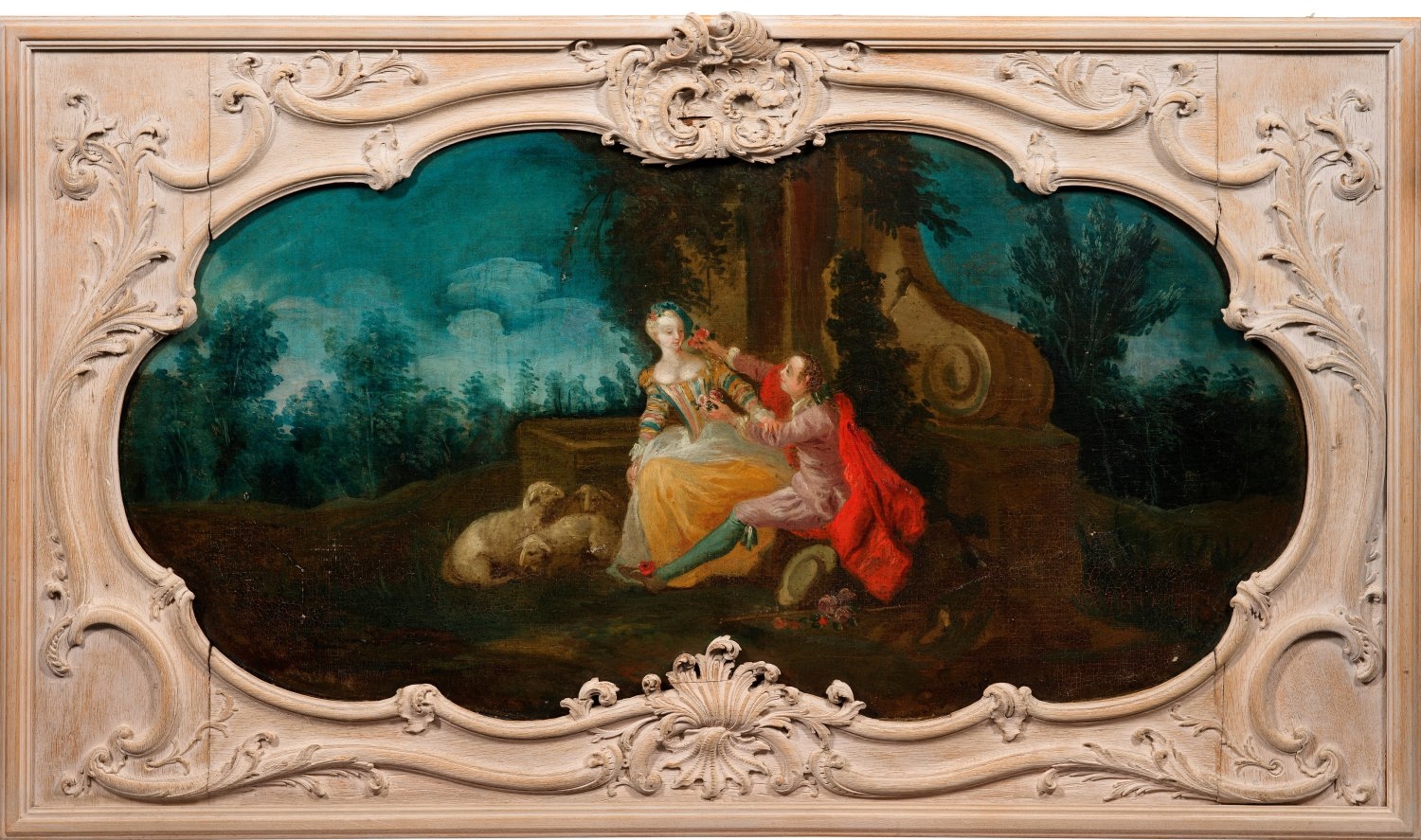 Jean-Antoine Watteau | Rokoko-Supraporte mit Schäferstündchen | MutualArt