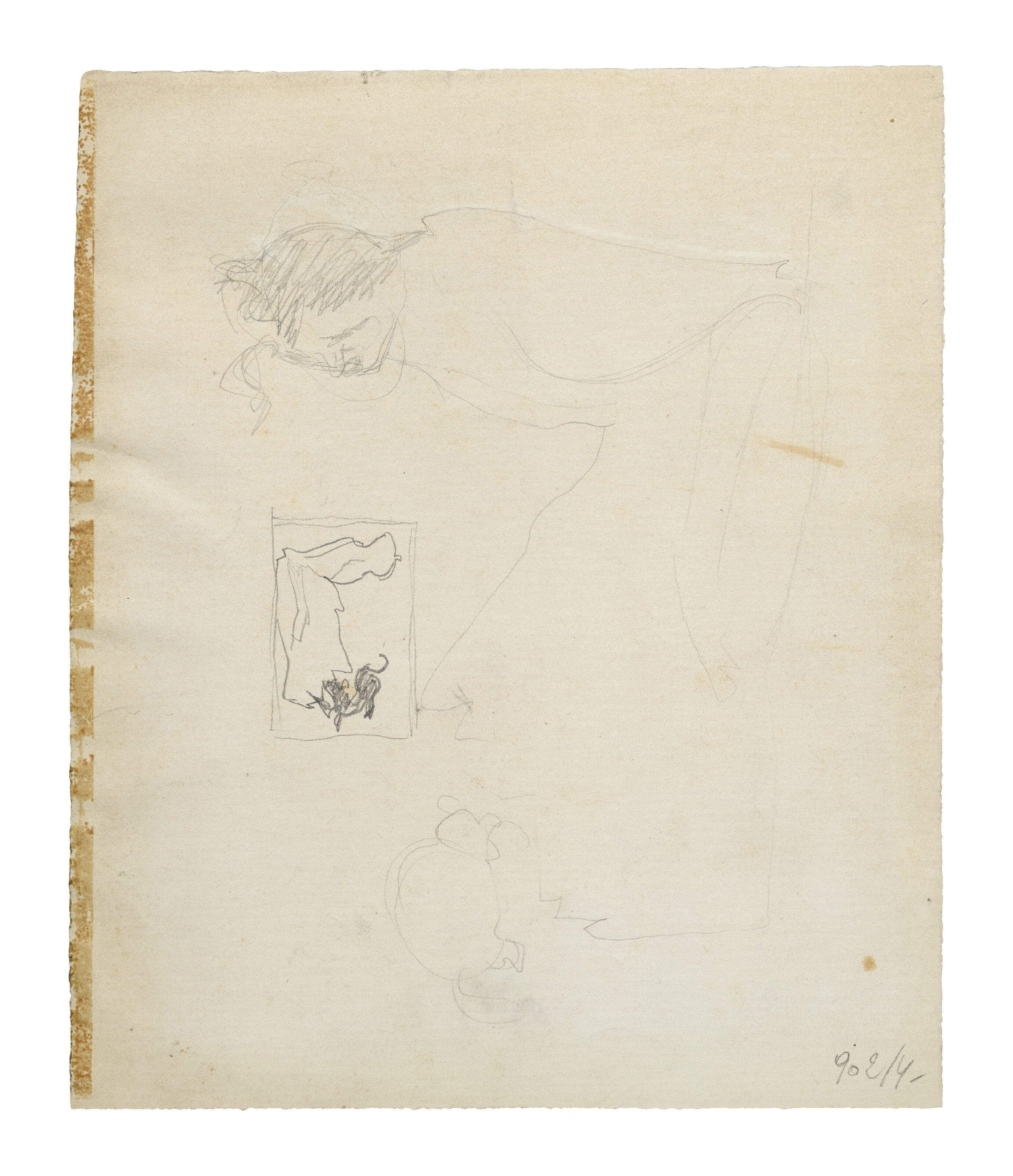 Pierre Bonnard | Étude pour Andrée et son chien [Bella] (Circa 1891 ...