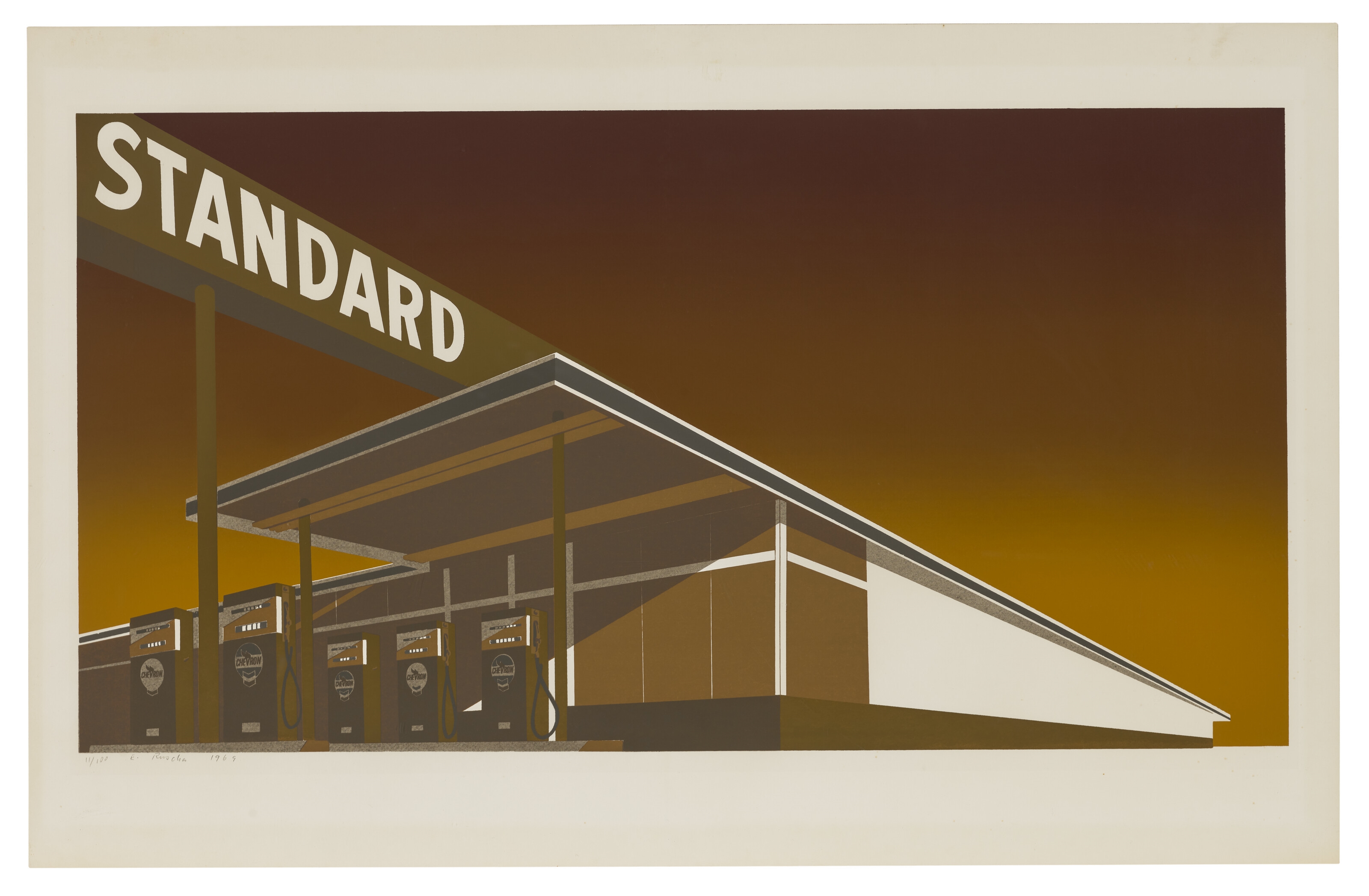 Ed Ruscha | Mocha Standard (1969) | MutualArt