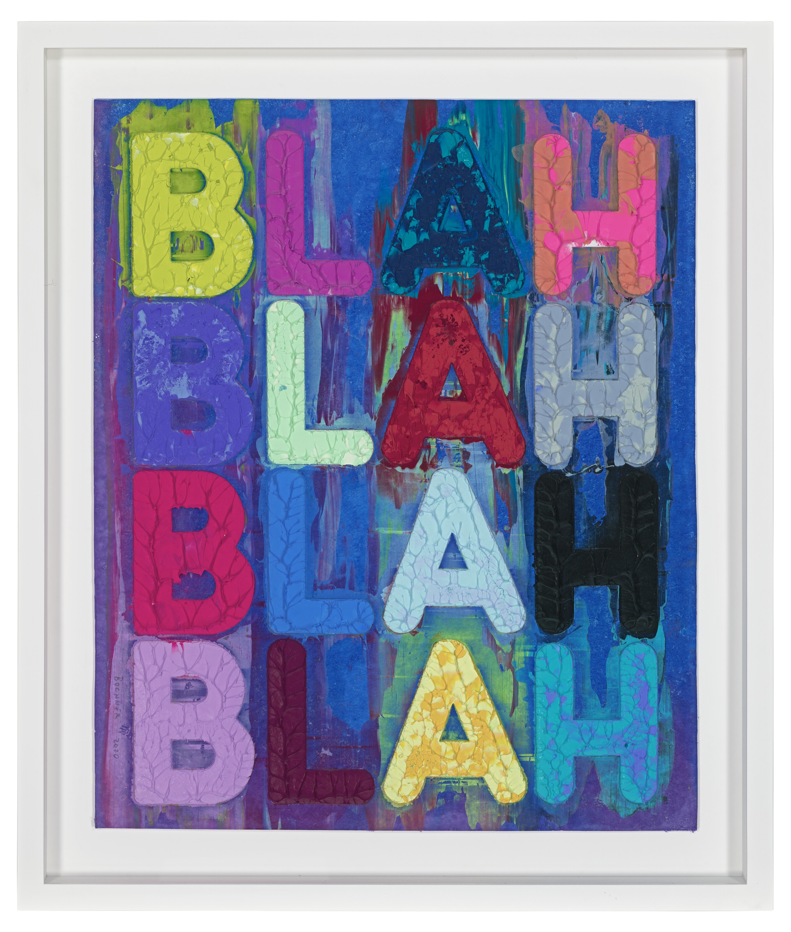 Mel Bochner | BLAH BLAH BLAH (2020) | MutualArt