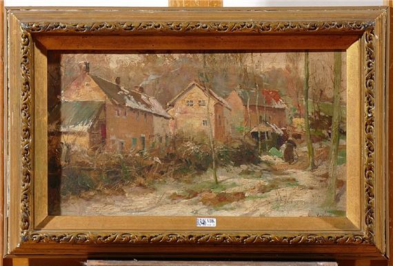 Gustave Halbart | Village en hiver | MutualArt