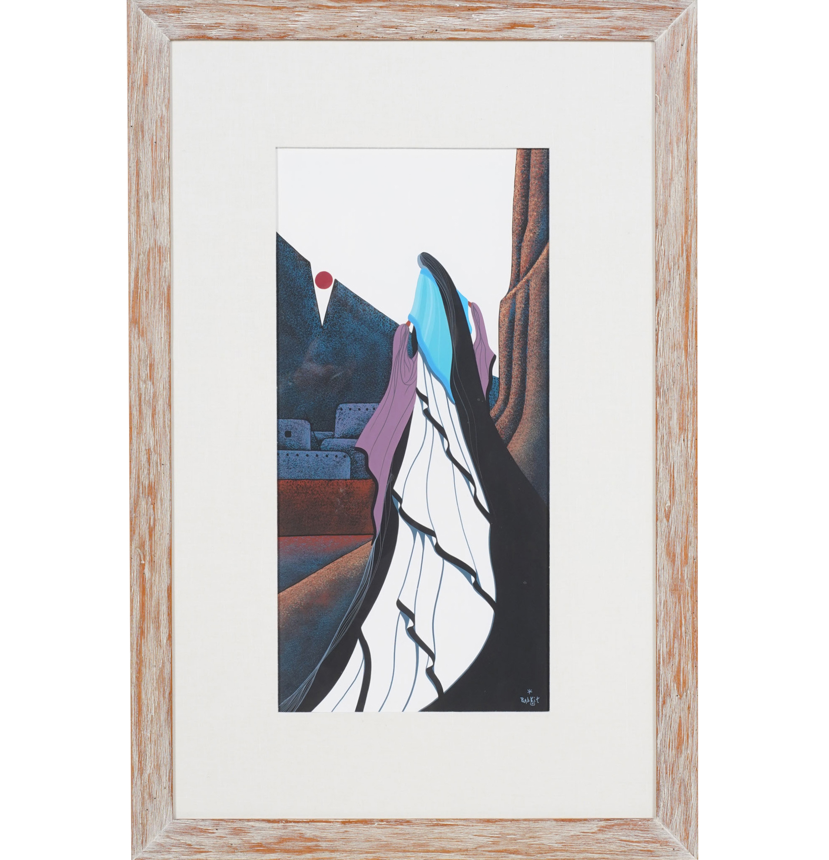 Bill Rabbit | Portrait over Town Scene | MutualArt