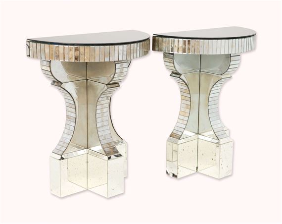Serge Roche | Demilune Console Tables | MutualArt