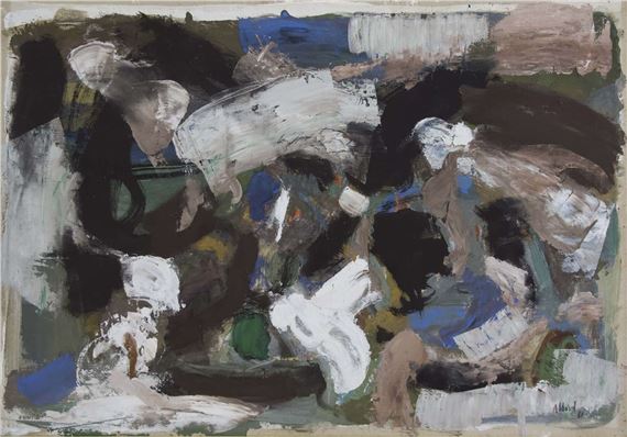 Shafic Abboud | Noires D (1961) | MutualArt