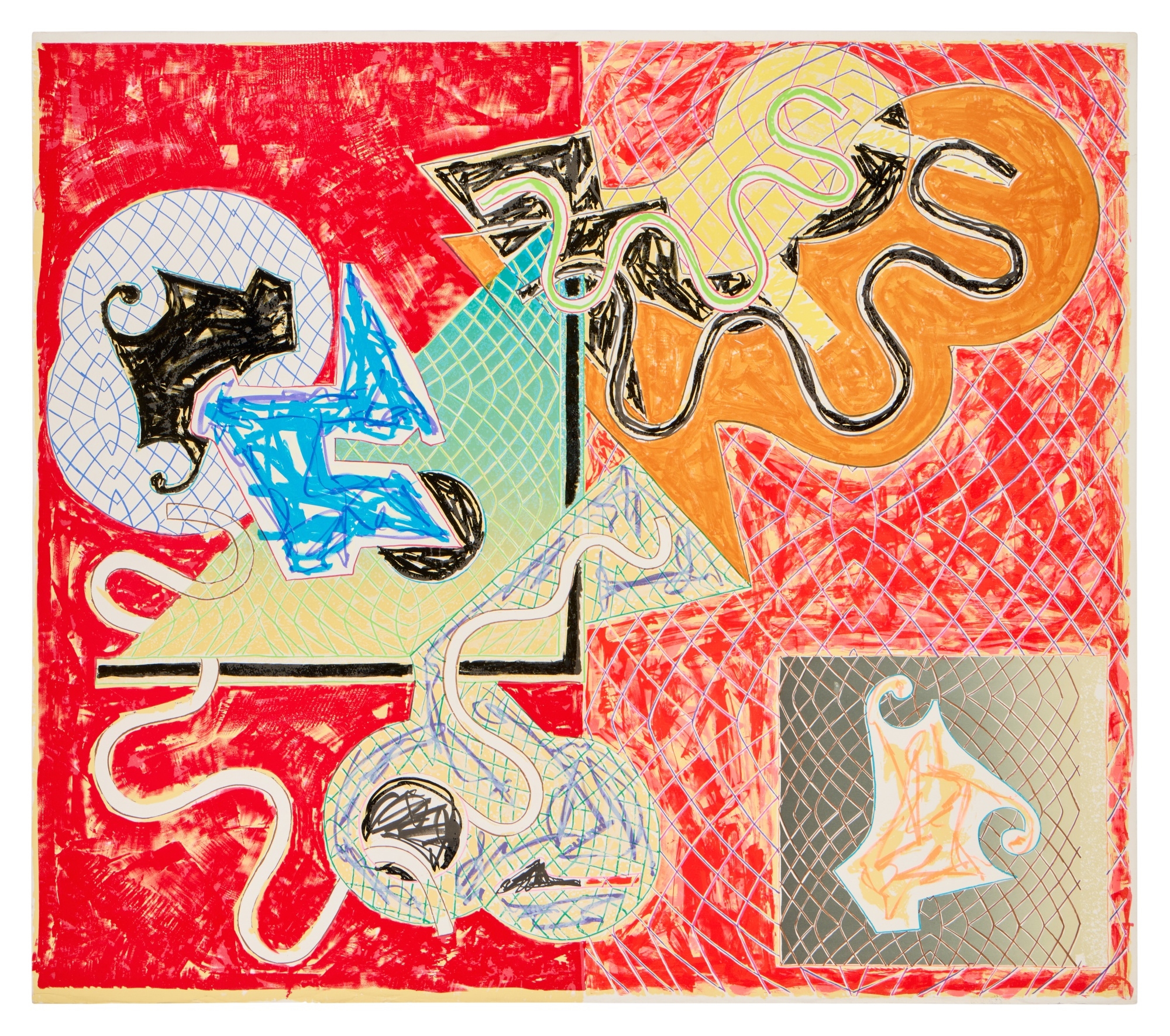 Frank Stella | Shards IV; and Shards Va (1982) | MutualArt
