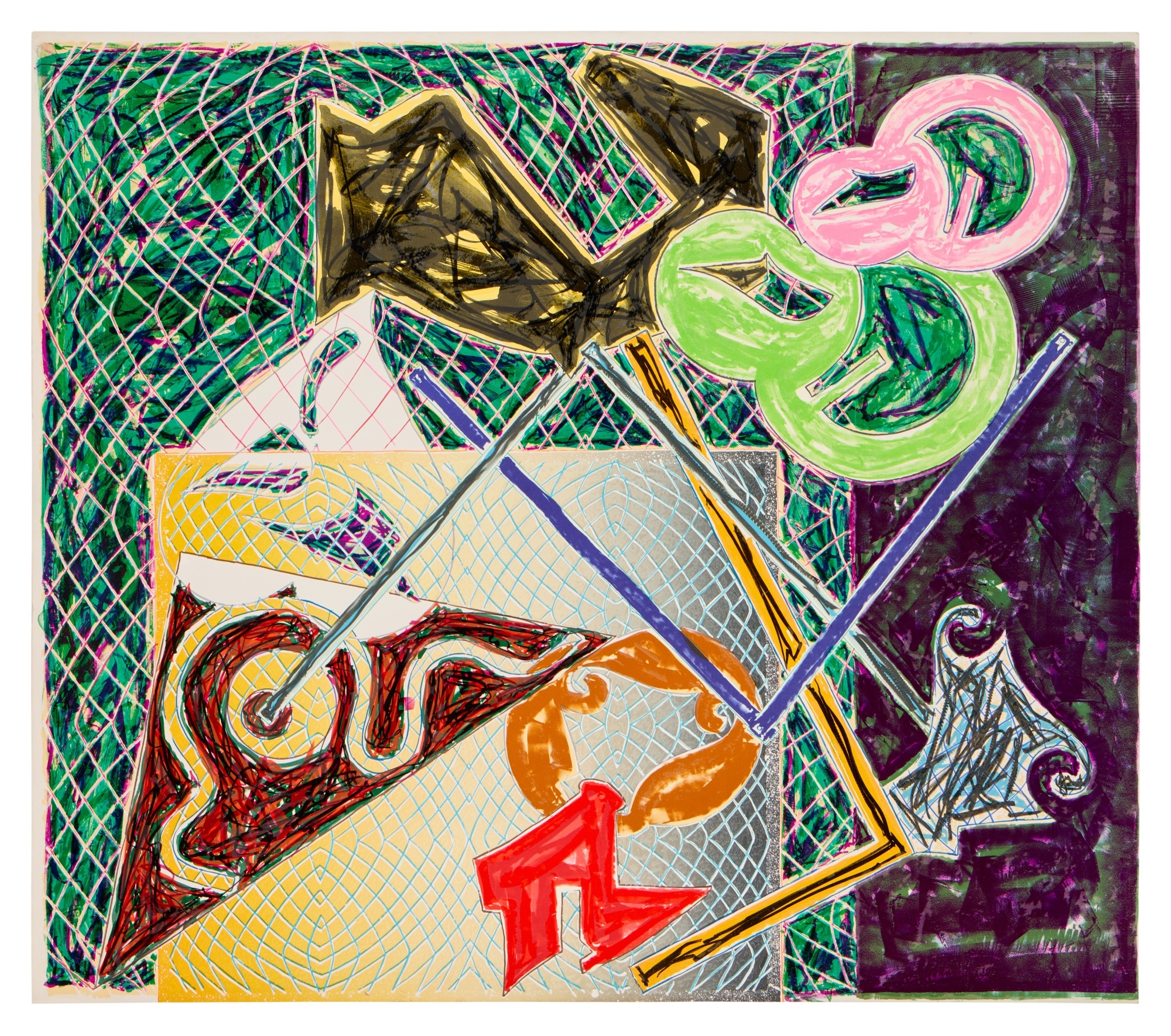 Frank Stella | Shards IV; and Shards Va (1982) | MutualArt