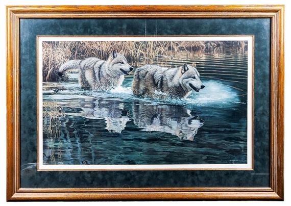 Terry Isaac | The Crossing – Wolves | MutualArt