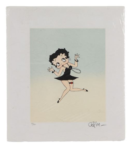 blue dress for baby girl Betty Boop Posing Black Glitter Dress Figurine – Ancient Warrior main image 0