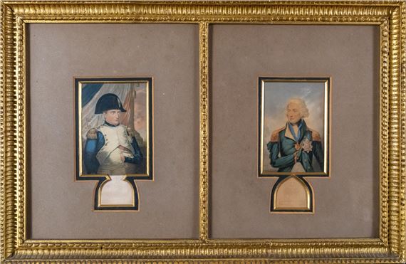 George Baxter | Portraits of Emperor Napoleon and Lord Nelson | MutualArt
