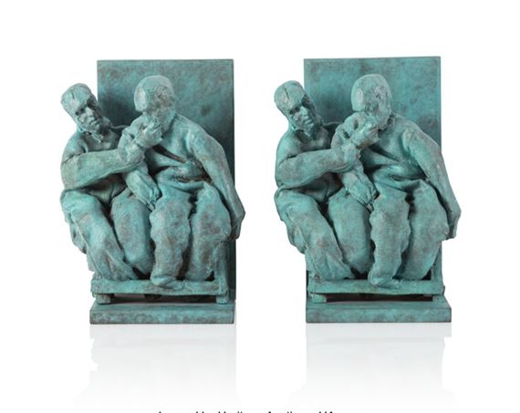 Juan Muñoz | FIVE SEATED FIGURES (1996) | MutualArt