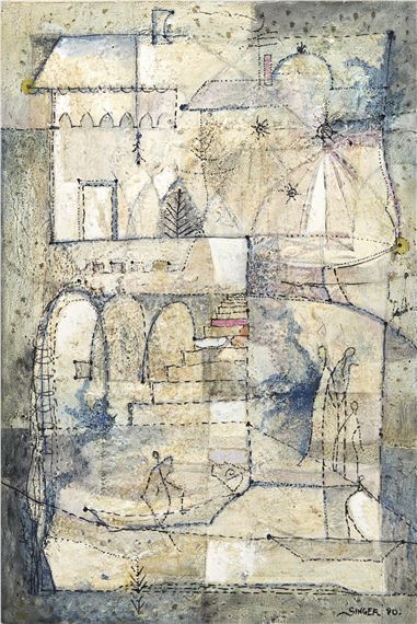 Peter Singer | Townscape (1980) | MutualArt