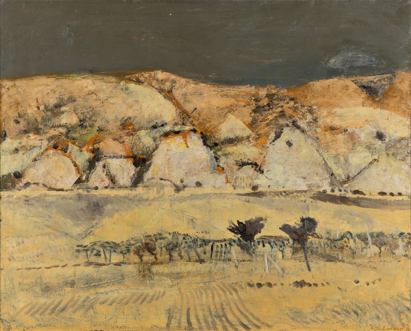 Henry Inlander | Hills Near San Quirico (1956) | MutualArt
