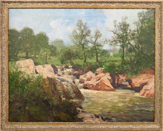 George Houston | THE FAMOUS KETTLE FALLS AND SALMON POOL, RIVER ARAY ...