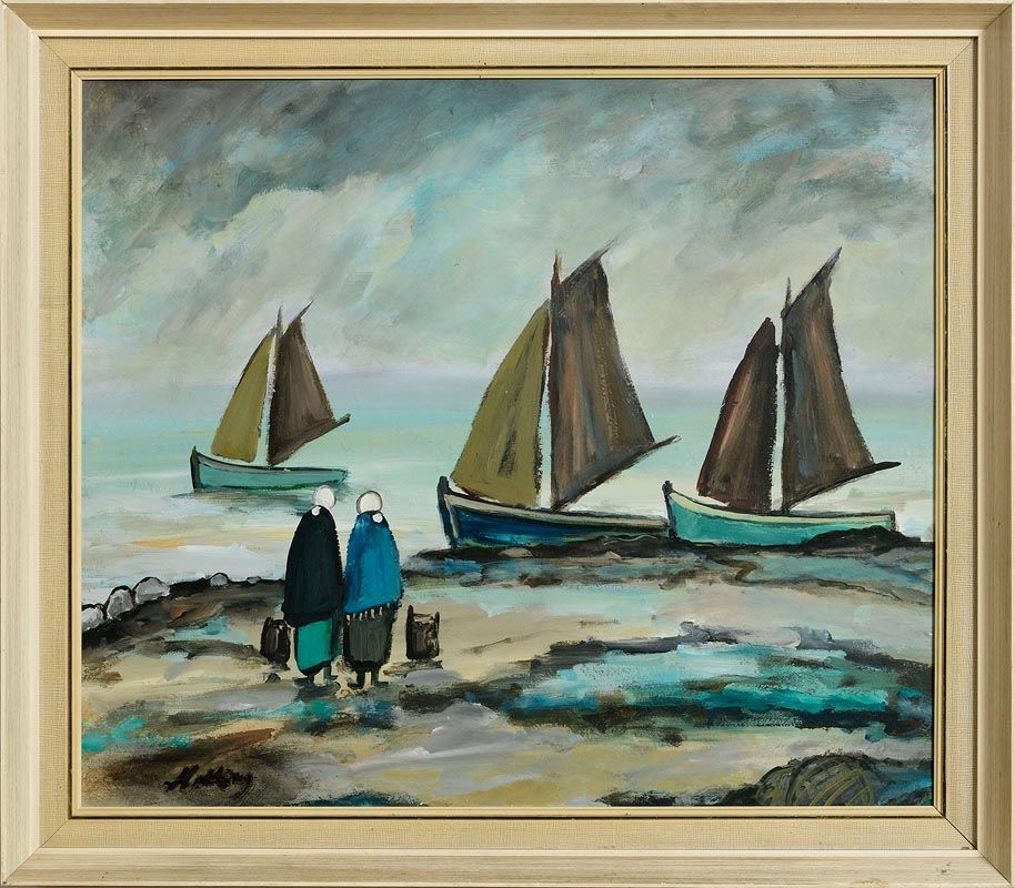 Markey Robinson | Awaiting The Catch | MutualArt