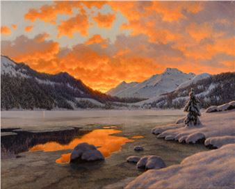 Coucher de soleil (Engadine