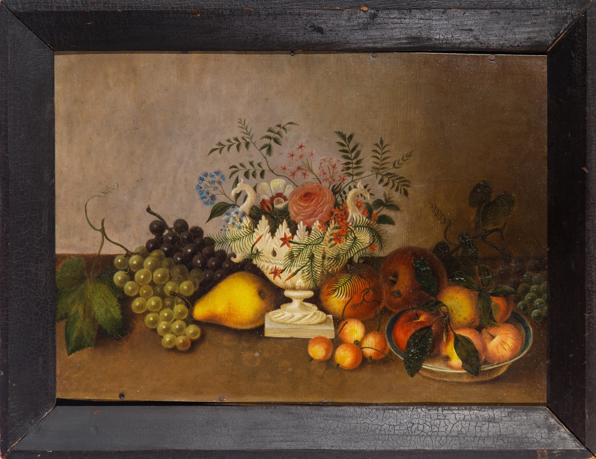Rubens Peale | Still Life with Flowers in a White Compote and Fruit ...