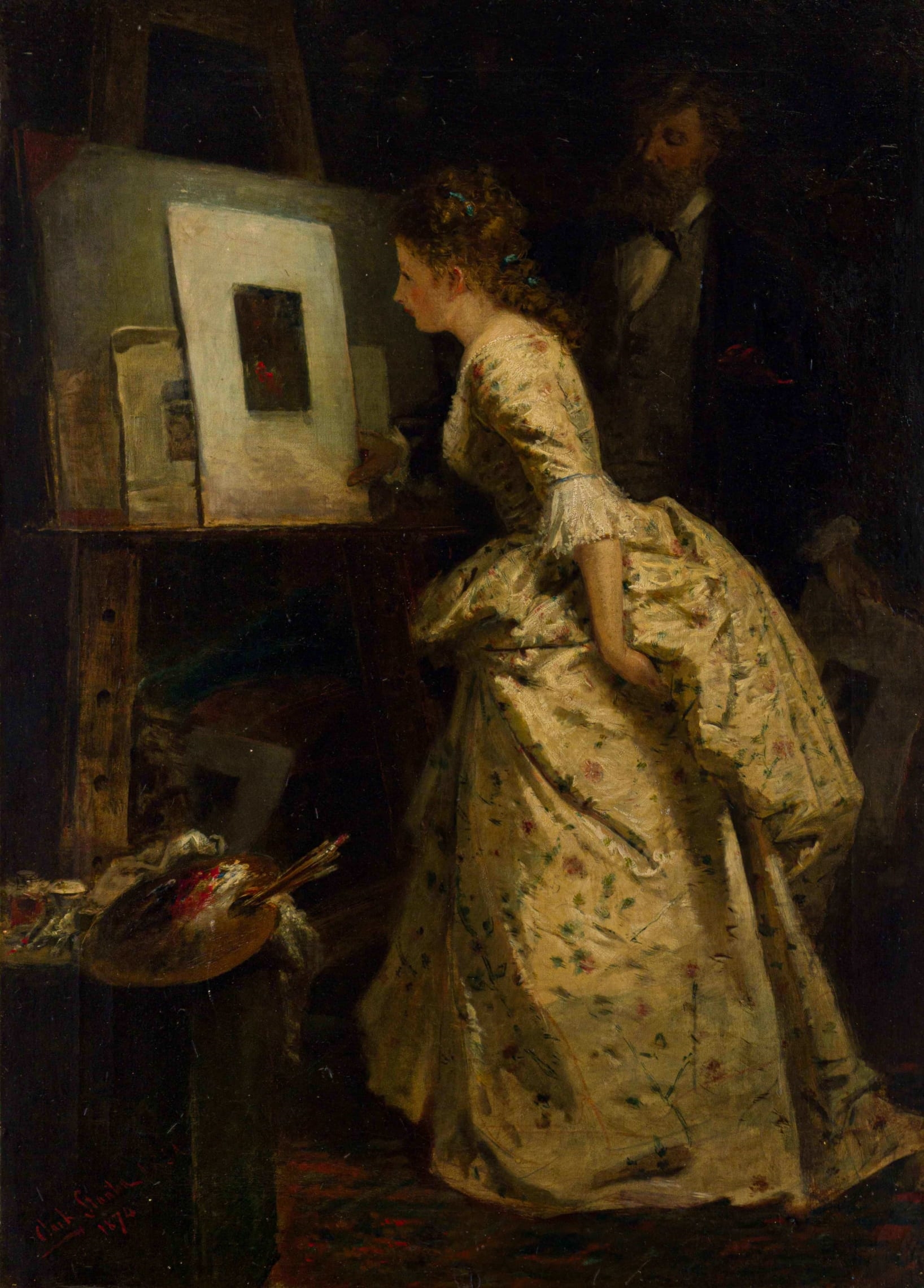 George Clark Stanton | The Art Critic (1874) | MutualArt
