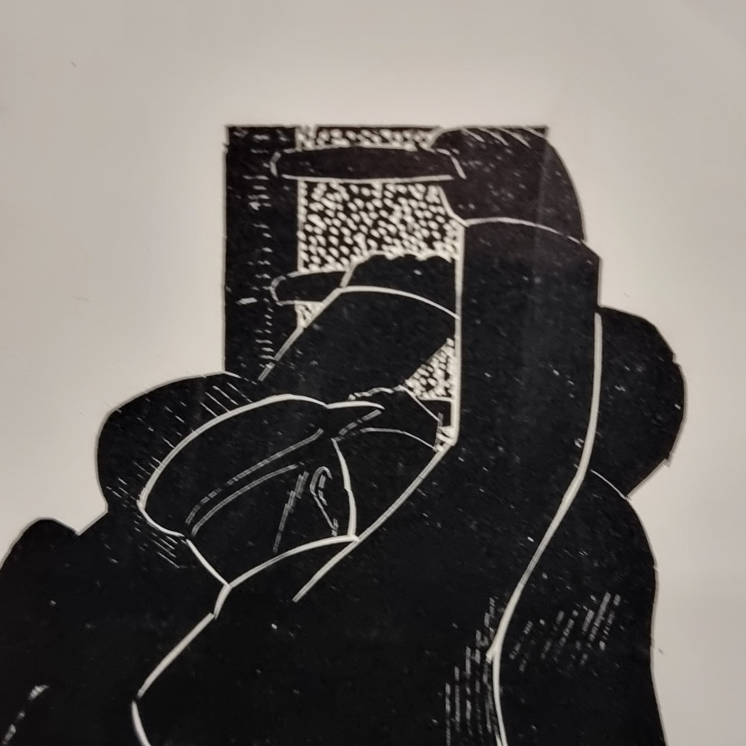Elizabeth Rivers | Three Men With Ladders (1964) | MutualArt
