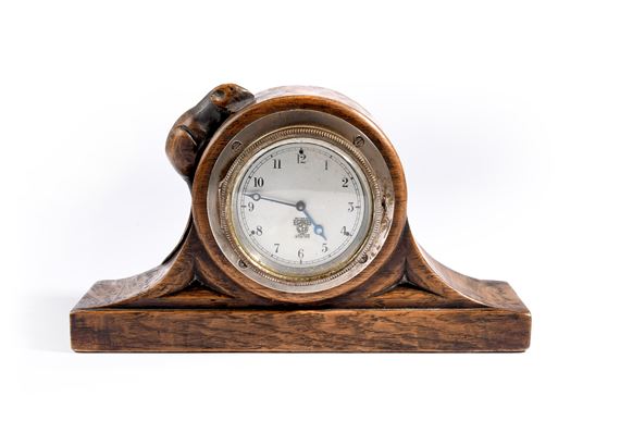 Robert Thompson | A Mouseman mantle clock (ca. 1940) | MutualArt