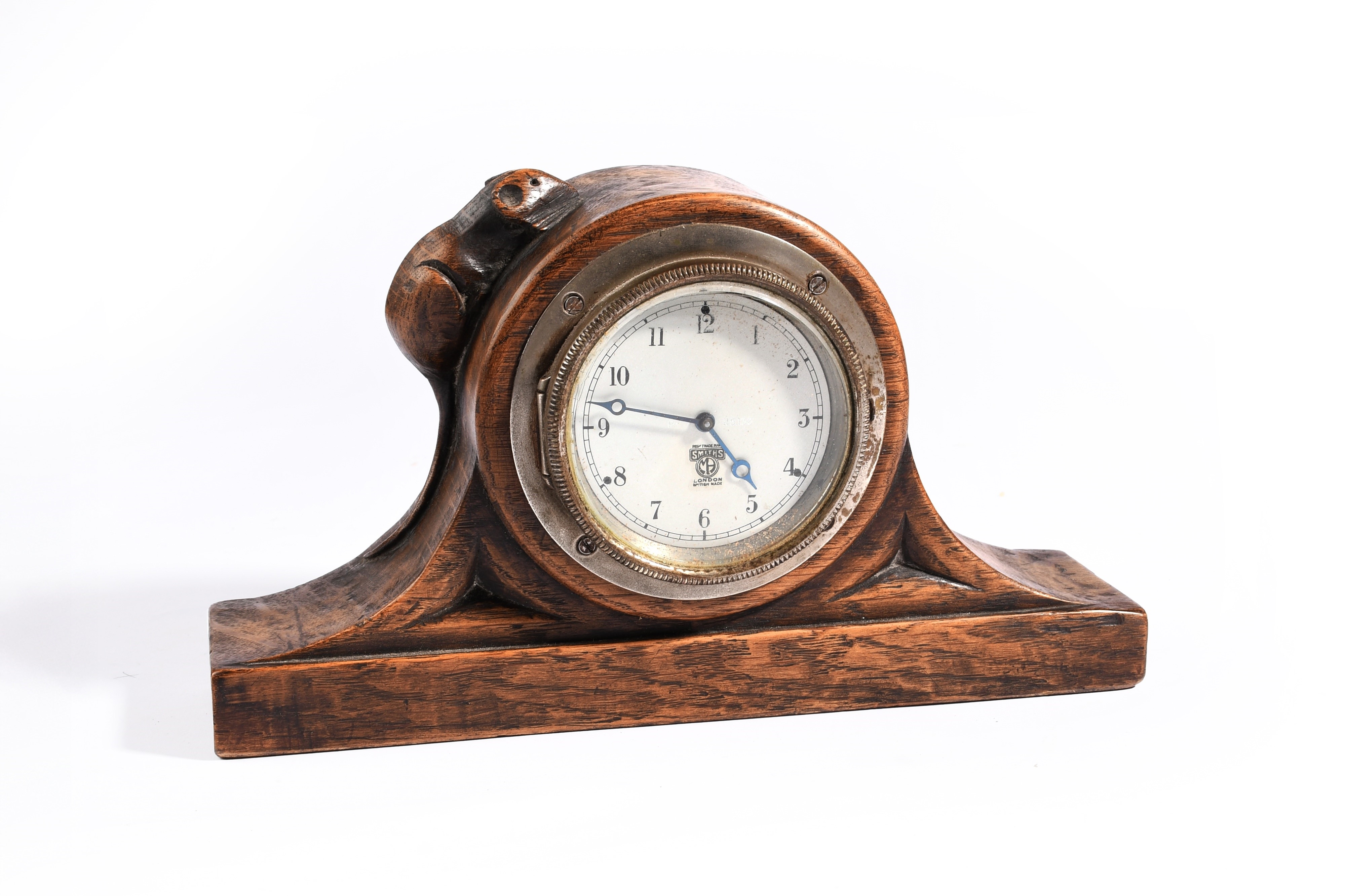 Robert Thompson | A Mouseman mantle clock (ca. 1940) | MutualArt