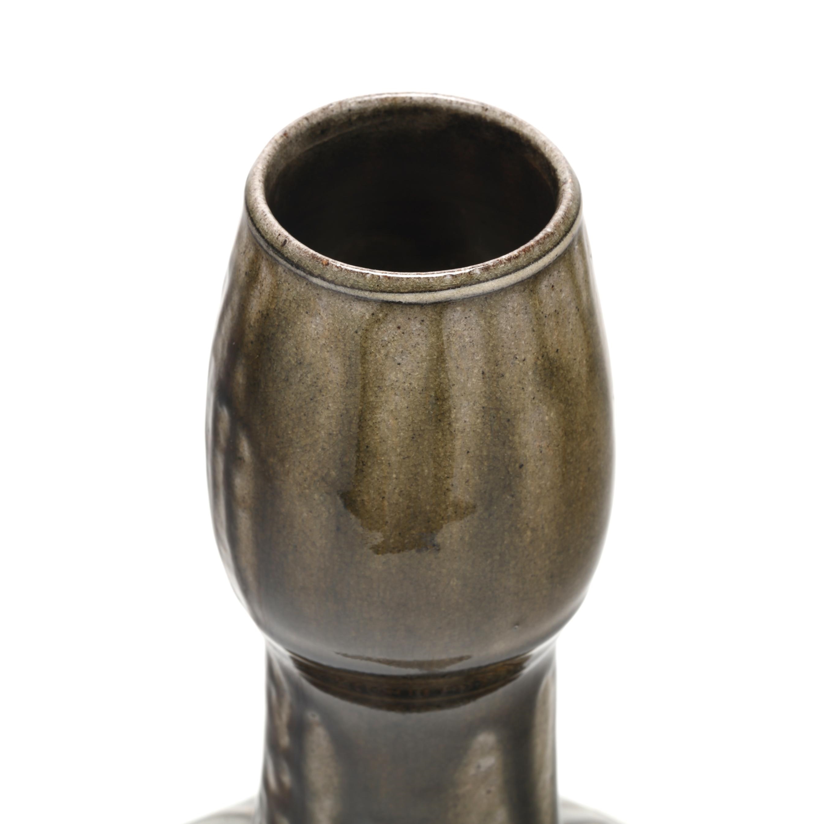 Daniel Johnston | Pottery Bottle Form Vase | MutualArt