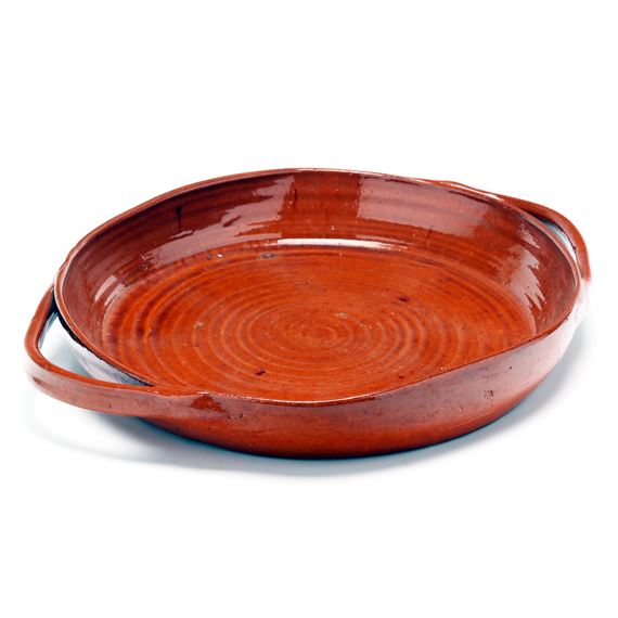 Orange Pottery Platter - Ben Owen Master Potter