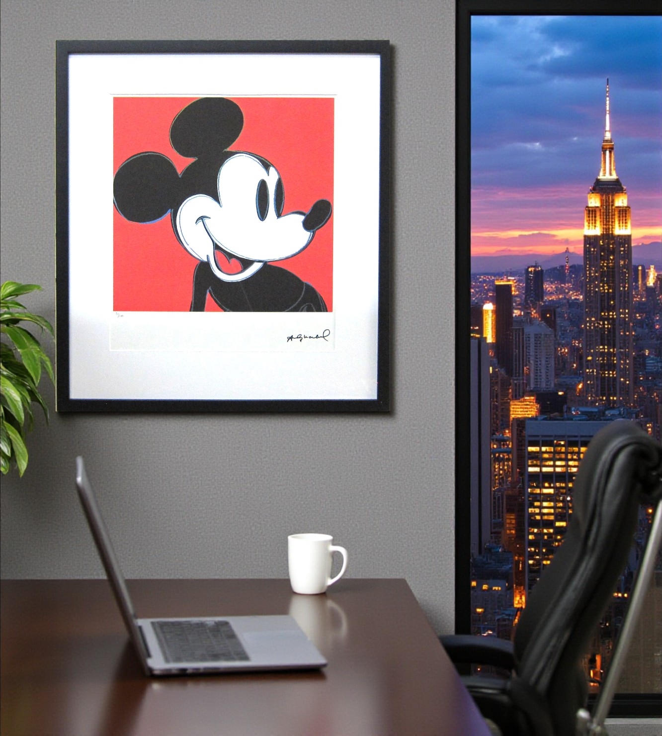 Artwork by Andy Warhol, Mickey Mouse, Made of lithographie graphique décalée, papier Arches France