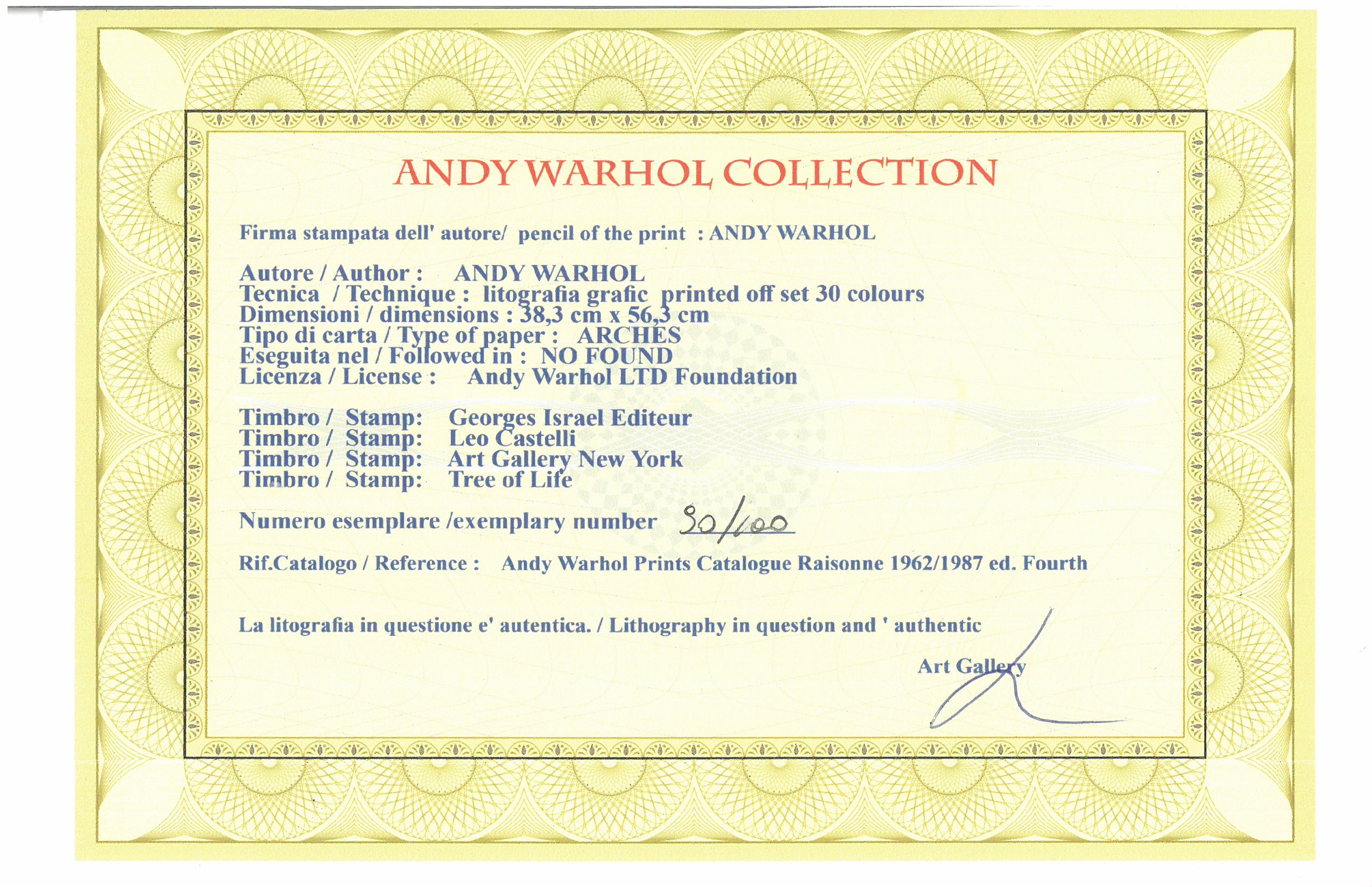 Artwork by Andy Warhol, Mickey Mouse, Made of lithographie graphique décalée, papier Arches France