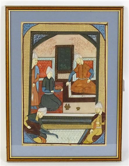 Indian School | A court scene with figures | MutualArt