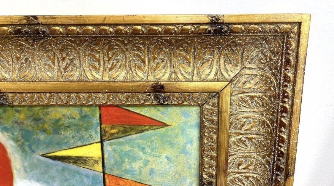 Andy Auld | Modernist Oil Painting On Canvas. Geometric Shapes. | MutualArt