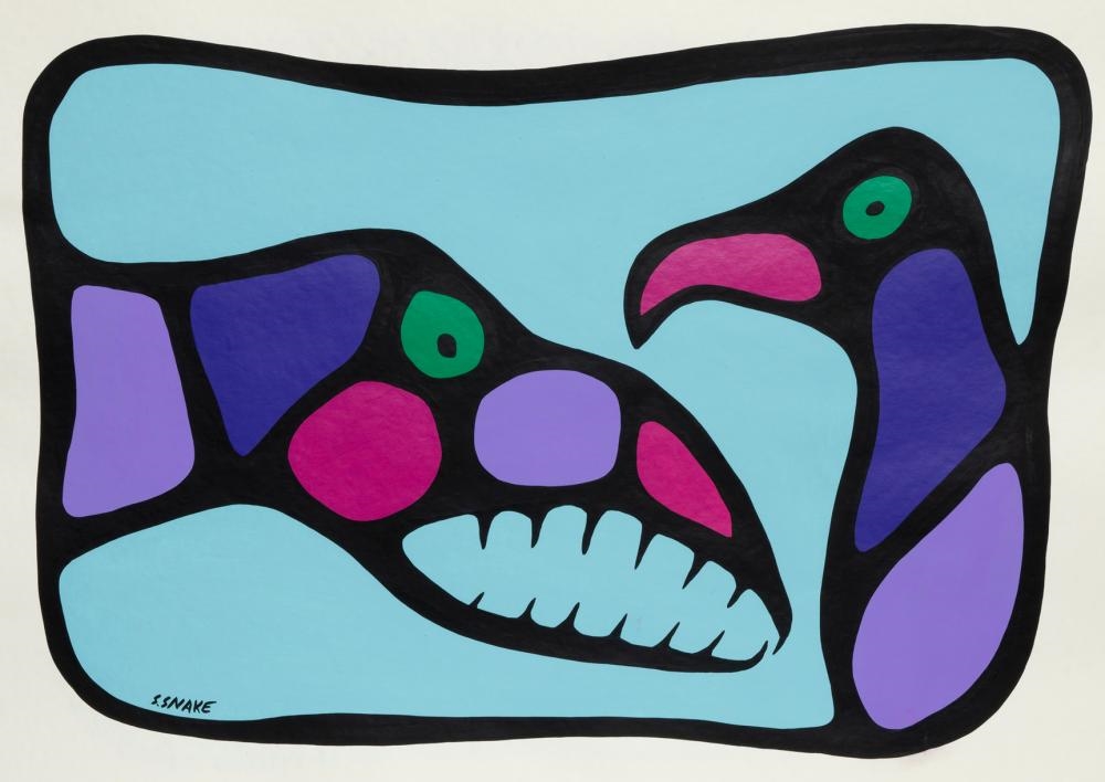 Stephen Snake | Untitled - Creature and a Bird (Circa 1998) | MutualArt