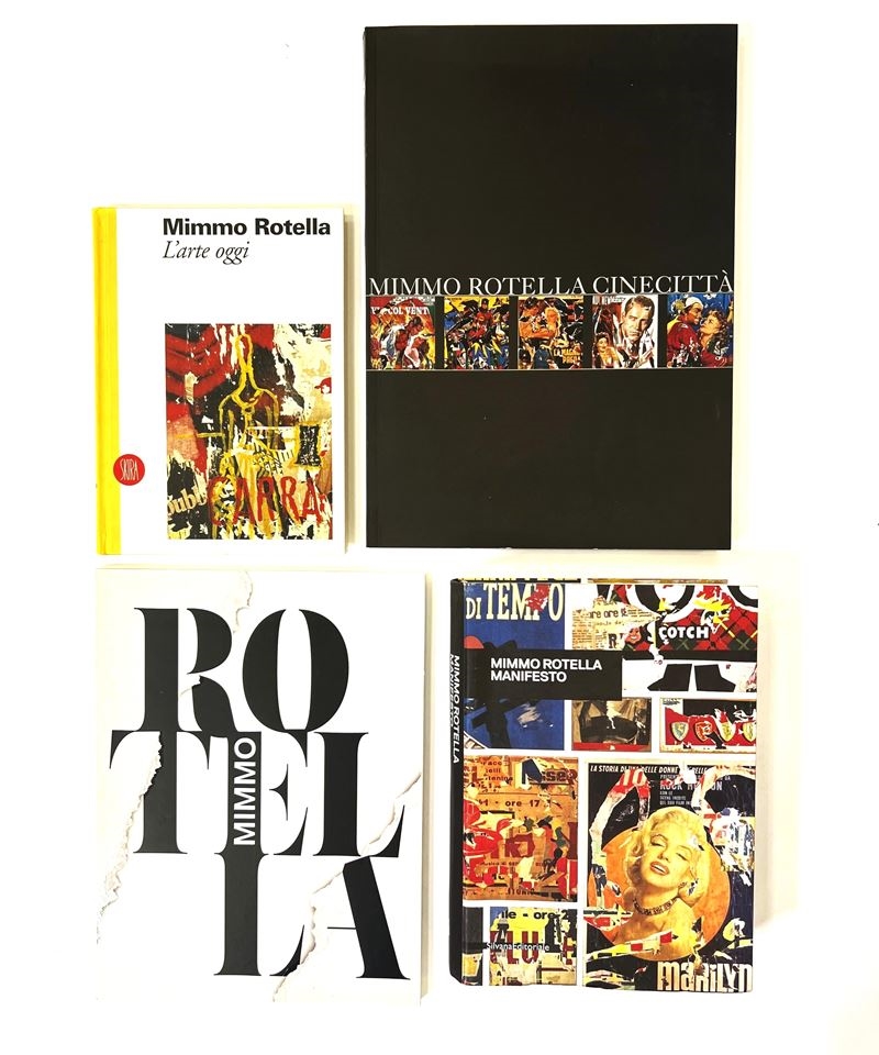 Mimmo Rotella | Quattro cataloghi di mostra | MutualArt