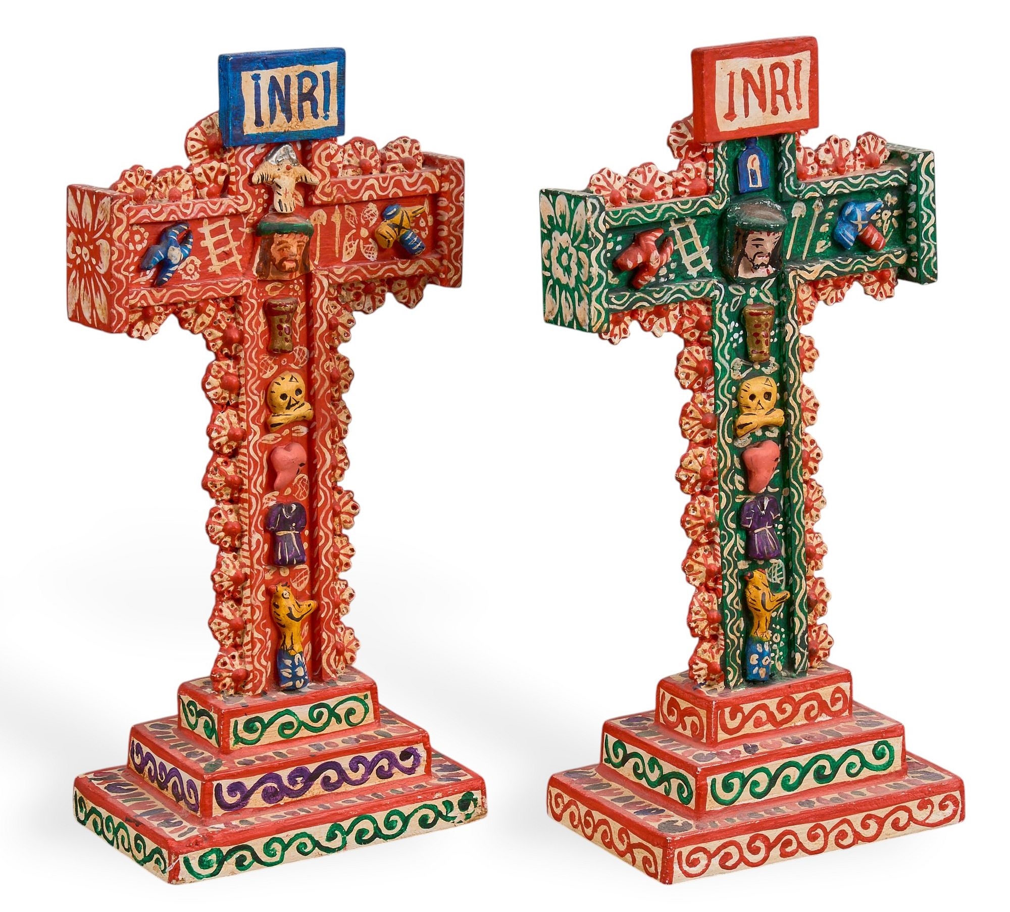 Alfredo López Morales | Pair of INRI Crosses | MutualArt