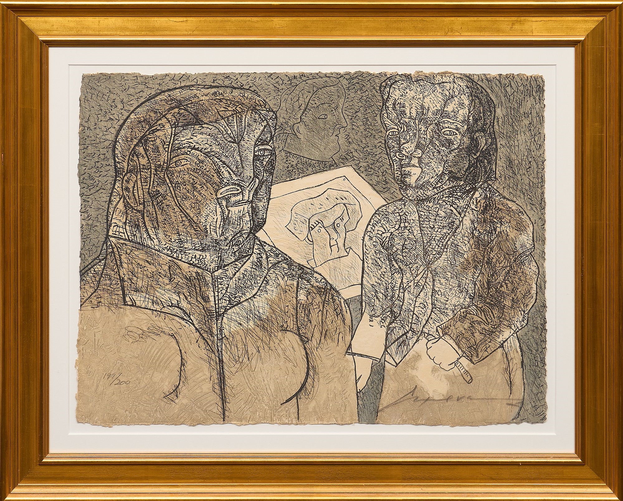 José Luis Cuevas | El Pintor y su Modelo | MutualArt