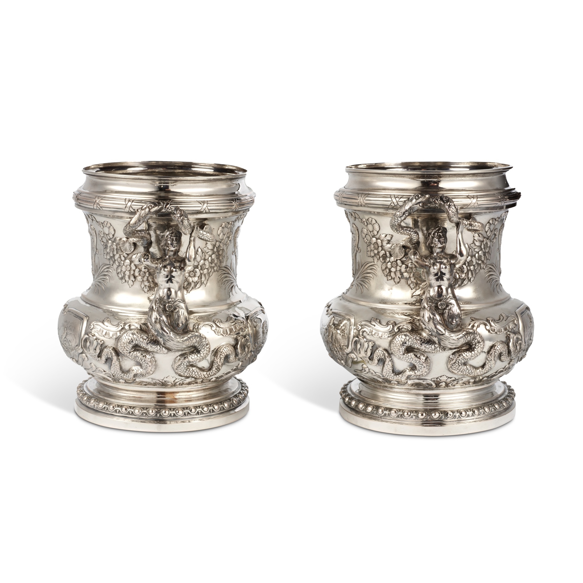Juste-Aurèle Meissonier | A Pair of German Silver Wine Coolers (Circa ...