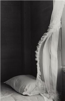Curtain, pillow, Maine Picture