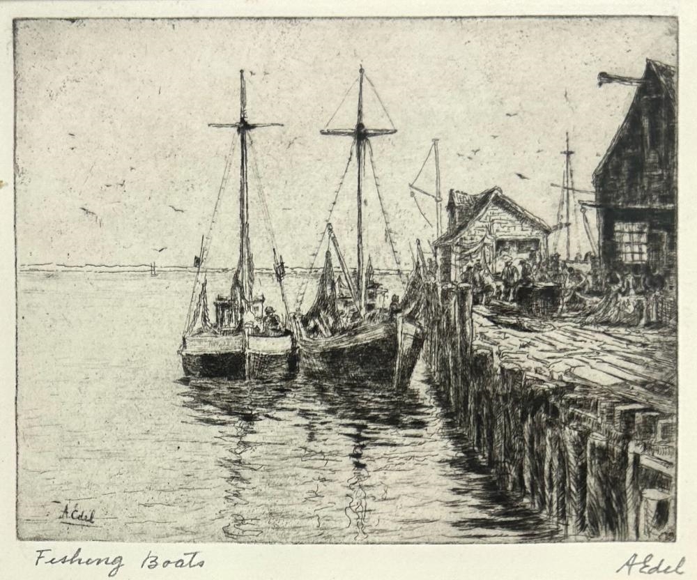 Albert Edel | Fishing Boats | MutualArt