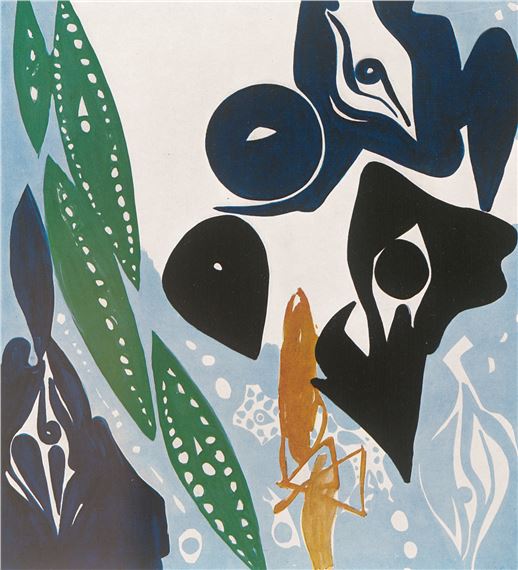 Ernst Wilhelm Nay | Blaufiguration | MutualArt
