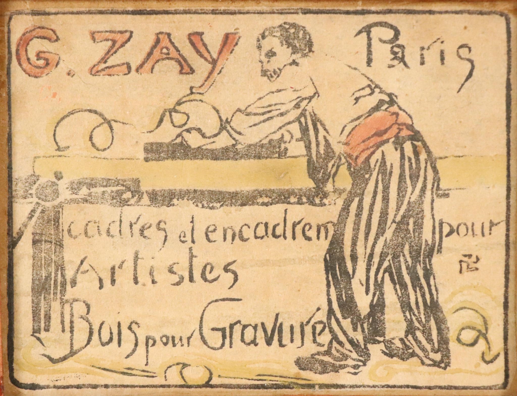 Jules Chadel | Gravure sur bois en couleurs imprimée par Prosper ...