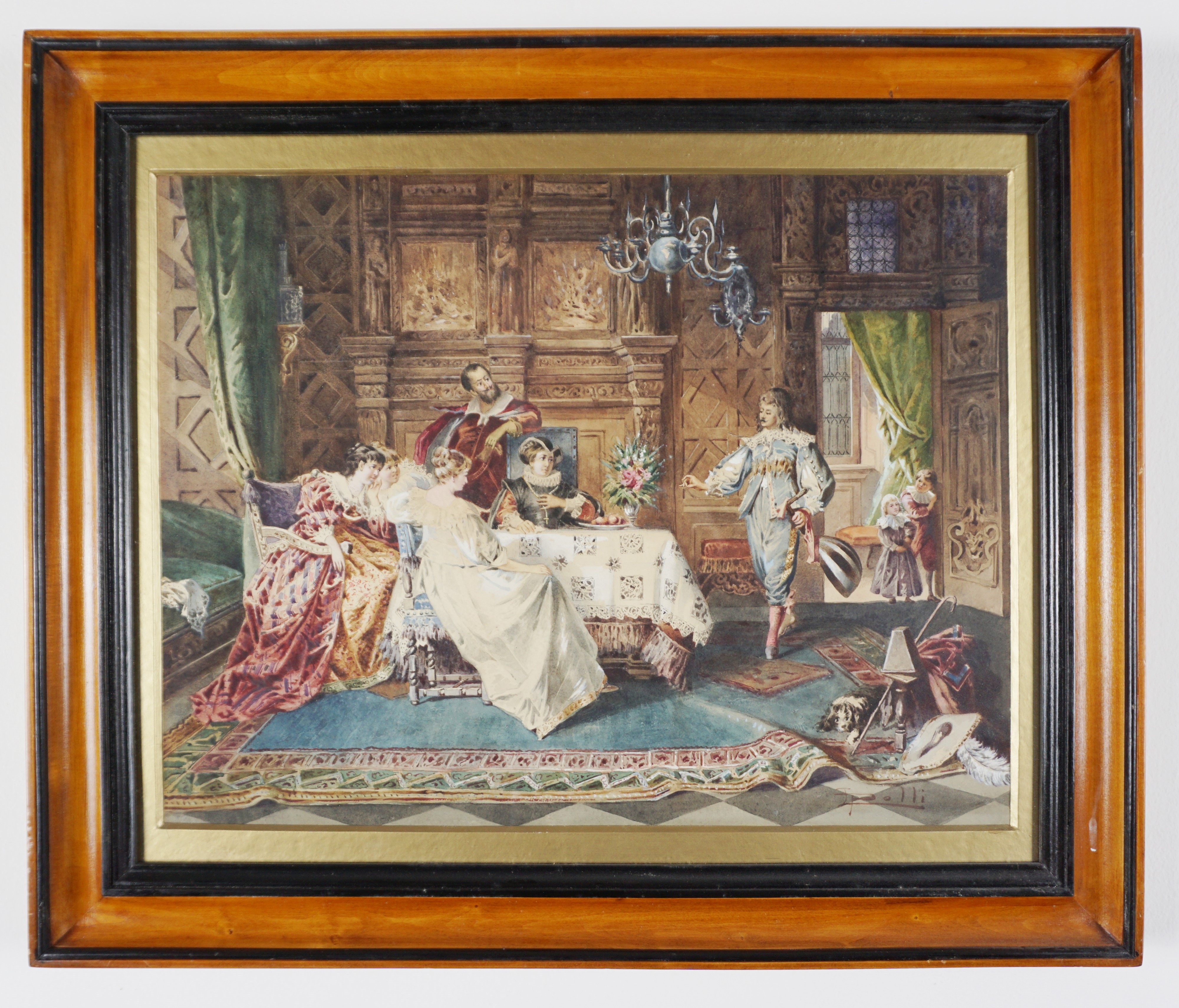 Luigi Polli | Interior scene | MutualArt