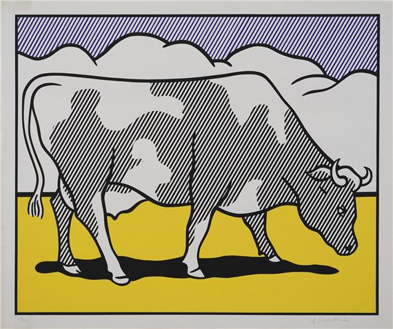 Roy Lichtenstein | COW GOING ABSTRACT (TRIPTYCH (1982) | MutualArt