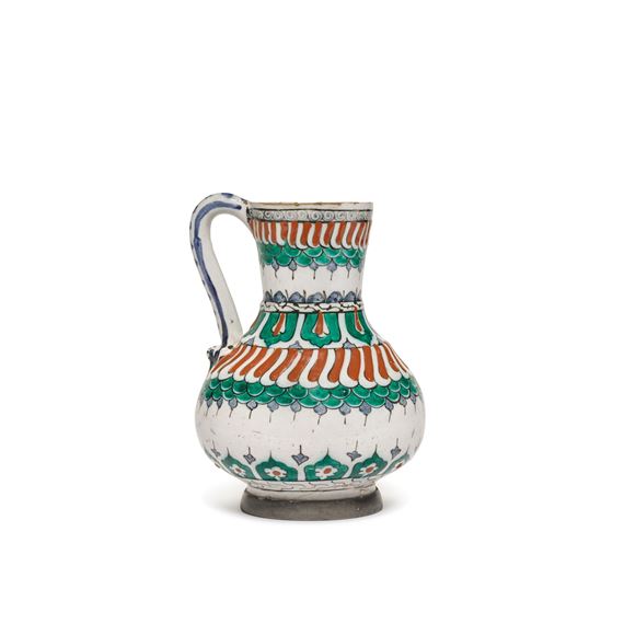Turkish School, 16th Century | An Iznik polychrome pottery jug (Circa ...