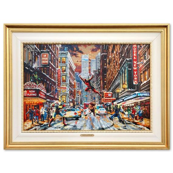 Thomas Kinkade | Deadpool- Snow Day | MutualArt