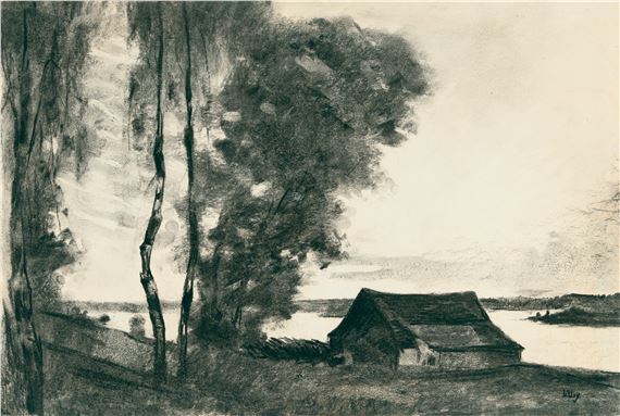 Lesser Ury | Am Neuruppiner See (1910) | MutualArt