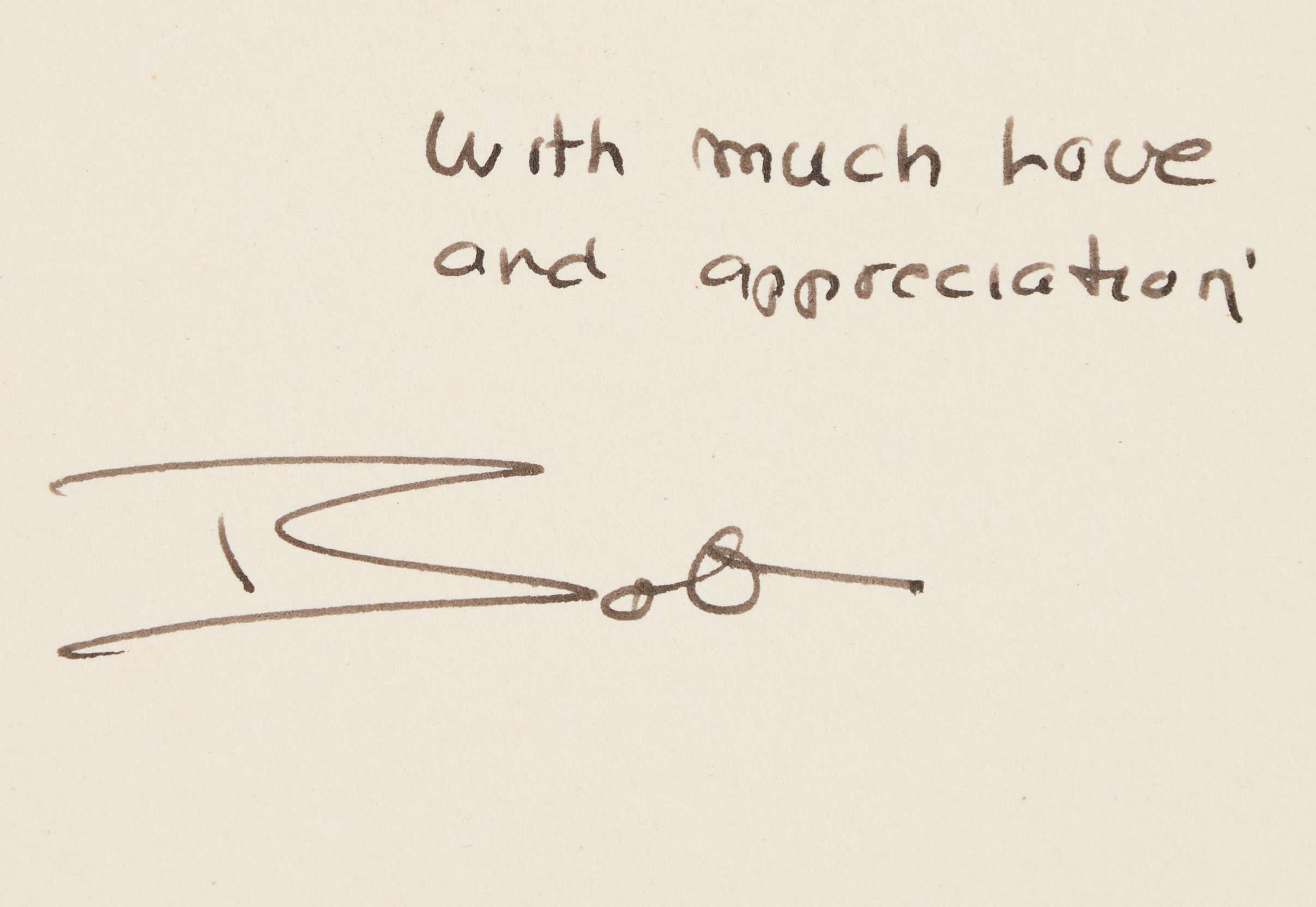 Bob Dylan | Framed Bob Dylan Note (24) | MutualArt
