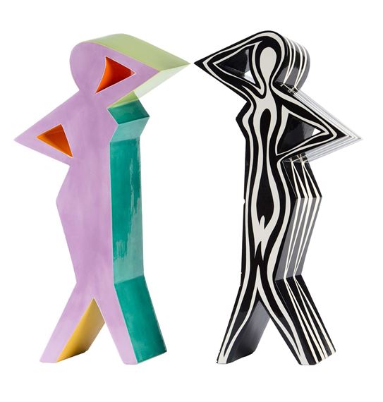 Fred Stodder | Two Fred Stodder Ceramic Sculptures (1985) | MutualArt