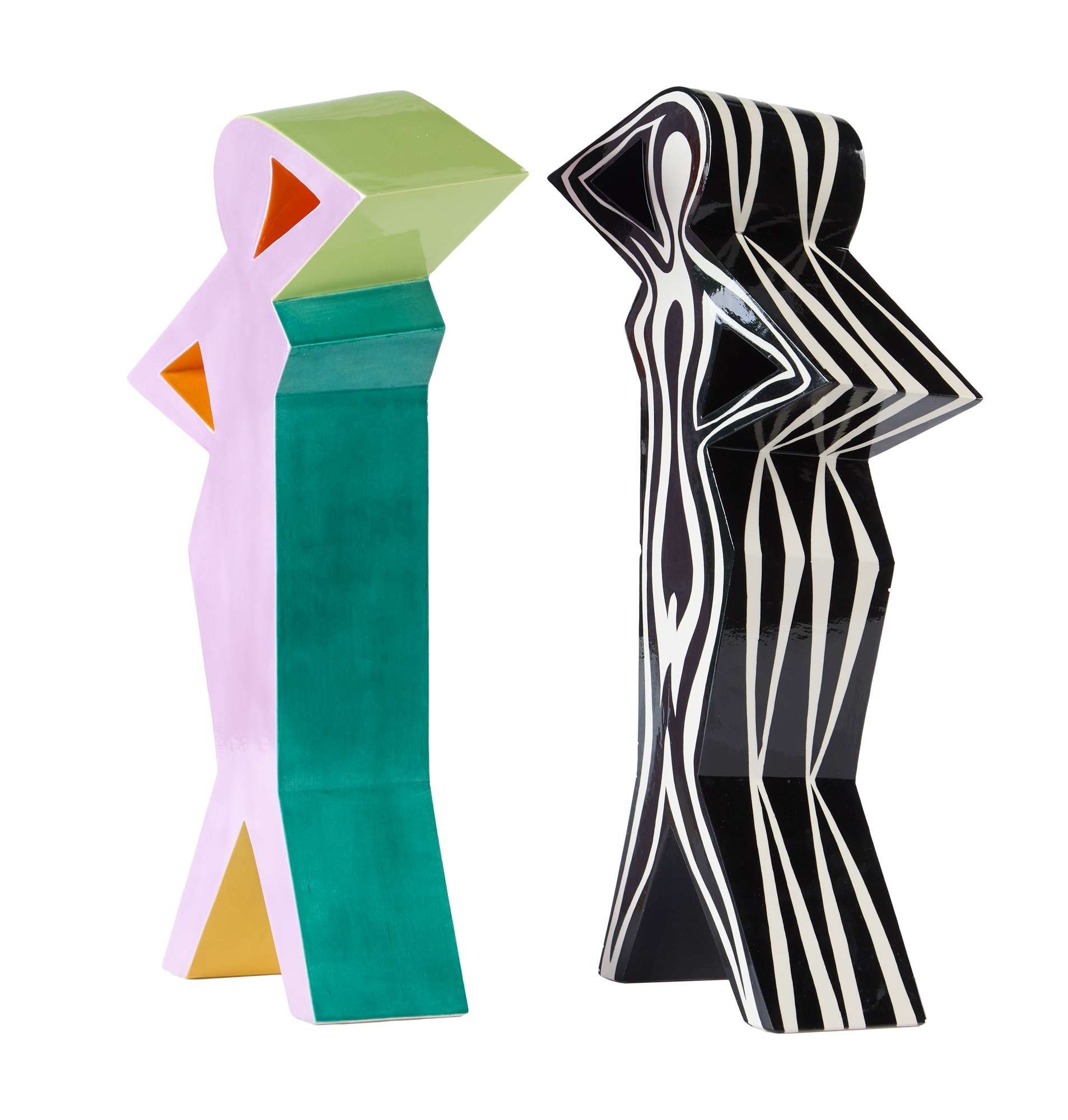 Fred Stodder | Two Fred Stodder Ceramic Sculptures (1985) | MutualArt