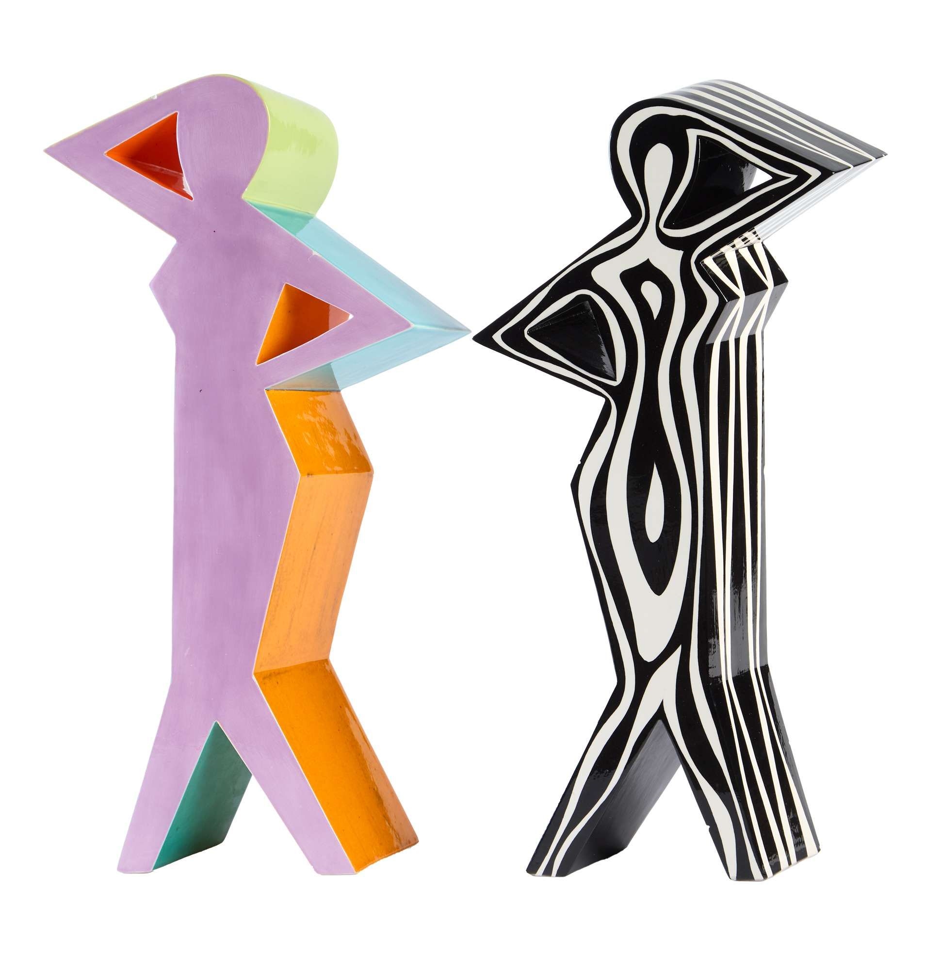 Fred Stodder | Two Fred Stodder Ceramic Sculptures (1985) | MutualArt